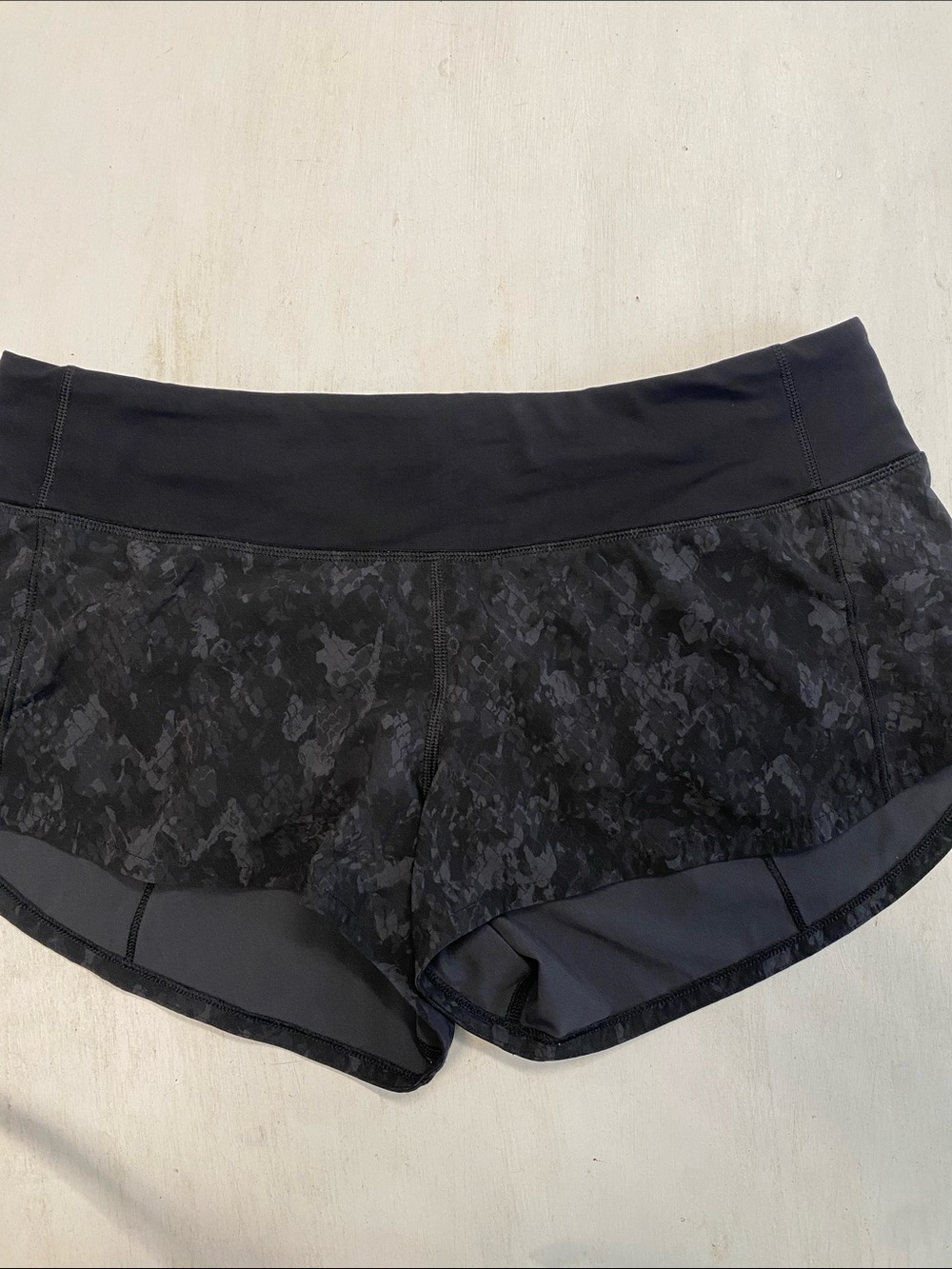 lululemon athletica Black Textured Athletic Shorts